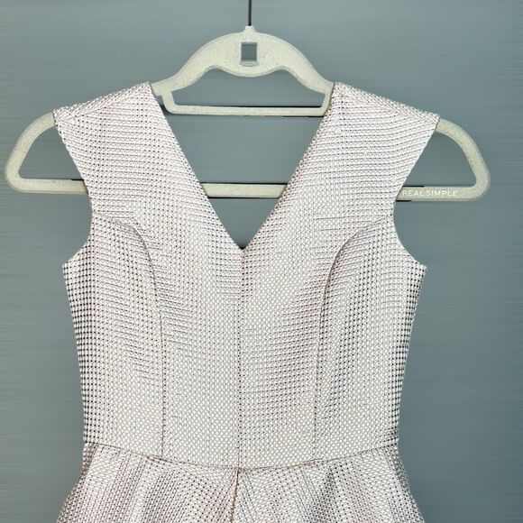 Un Deux Trois Pink Metallic Kids Formal Dress - Picture 4 of 11